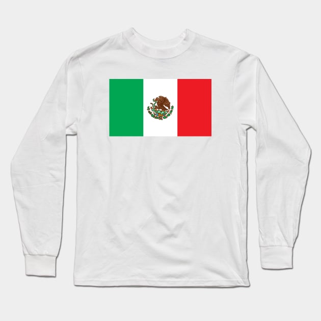 Mexican flag Long Sleeve T-Shirt by Estudio3e
